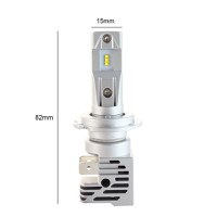 Set 2 LED-uri Auto Techstar® M3, H7, 40w, 8000 Lumeni, 6500K, AUTO, 12-24 Volti, ZES, Canbus, Miez Cupru, Radiator - 7