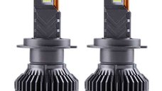 Set 2 LED-Uri Auto Techstar® P18, H7, 300W, 45000 Lumeni, 6500K, 12-24V, Unghi Fascicul 360°, CSP 4575, Canbus