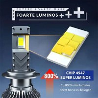 Set 2 LED-Uri Auto Techstar® P18, H7, 300W, 45000 Lumeni, 6500K, 12-24V, Unghi Fascicul 360°, CSP 4575, Canbus - 7