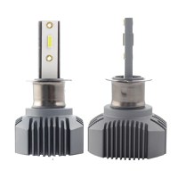 Set 2 LED-uri Auto Techstar® S1, H3, 40w, 4000 Lumeni, 6500K, AUTO, 12-24 Volti, CSP, Canbus, Radiator Aluminiu - 5