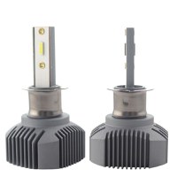 Set 2 LED-uri Auto Techstar® S1, H3, 40w, 4000 Lumeni, 6500K, AUTO, 12-24 Volti, CSP, Canbus, Radiator Aluminiu - 4