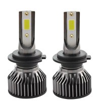 Set 2 LED-uri Auto Techstar® V6, H7, 40w, 4000 Lumeni, 6500K, AUTO, 12-24 Volti, COB, Canbus, Radiator Aluminiu - 2