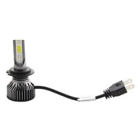 Set 2 LED-uri Auto Techstar® V6, H7, 40w, 4000 Lumeni, 6500K, AUTO, 12-24 Volti, COB, Canbus, Radiator Aluminiu - 1