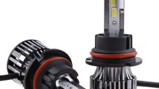 Set 2 LED-Uri Auto Techstar® V8, 9007, 120W, 12-24V, 15000 Lumeni, 6000K, Unghi Fascicul 360°, CSP 3570, Canbus