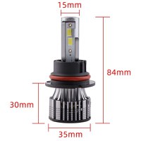 Set 2 LED-Uri Auto Techstar® V8, 9007, 120W, 12-24V, 15000 Lumeni, 6000K, Unghi Fascicul 360°, CSP 3570, Canbus - 10