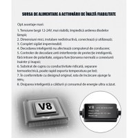 Set 2 LED-Uri Auto Techstar® V8, 9007, 120W, 12-24V, 15000 Lumeni, 6000K, Unghi Fascicul 360°, CSP 3570, Canbus - 7