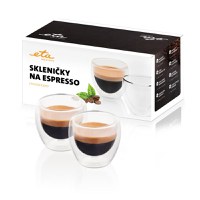 Set 2 pahare pentru espresso ETA 4181 93000, 80 ml, pereti dubli din sticla borosilicata - 3