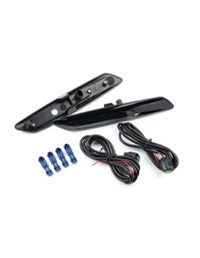 Set 2 Semnalizari Negre Aripa LED Dinamice secventiale cu sticla fumurie pentru BMW F10, F11, F07 fara facelift - 2