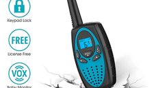 Set 2 statii Walkie Talkie Copii si Adulti, cu Raza Lunga de Actiune, Blocare taste, Sunet clar, Statie radio Camping