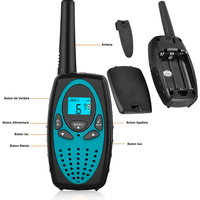 Set 2 statii Walkie Talkie Copii si Adulti, cu Raza Lunga de Actiune, Blocare taste, Sunet clar, Statie radio Camping - 7