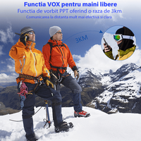 Set 2 statii Walkie Talkie Copii si Adulti, cu Raza Lunga de Actiune, Blocare taste, Sunet clar, Statie radio Camping - 10