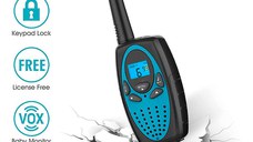 Set 2 statii Walkie Talkie Copii si Adulti, cu Raza Lunga de Actiune, Blocare taste, Sunet clar, Statie radio Camping