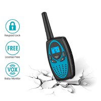 Set 2 statii Walkie Talkie Copii si Adulti, cu Raza Lunga de Actiune, Blocare taste, Sunet clar, Statie radio Camping - 1