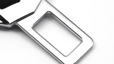 Set 2x Adaptoare Centura Siguranta Falsa MRG M1089,Piele Chrome Audi