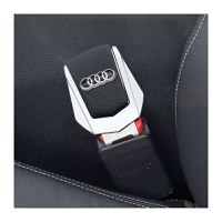 Set 2x Adaptoare Centura Siguranta Falsa MRG M1089,Piele Chrome Audi - 2