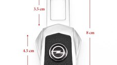 Set 2x Adaptoare Centura Siguranta Falsa MRG M1089,Piele Chrome Opel