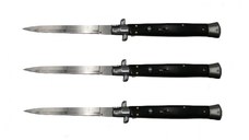 Set 3 Bricege automate, Italian Blade, Stiletto,IdeallStore®, otel inoxidabil, 33 cm, husa inclusa