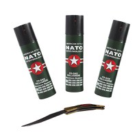 Set 3 sprayuri NATO, cadou briceag model spaniol 21 cm - 3