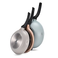 Set 3 tigai antiaderente din aluminiu turnat sub presiune Zass Gourmet ZG-ACS 03 Pastel, multicolor - 2