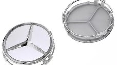 Set 4 Capace jante aliaj Mercedes Benz 70mm - 75mm Gri