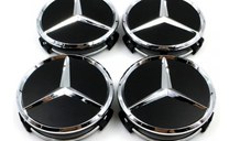 Set 4 Capace jante aliaj Mercedes Benz 70mm - 75mm Negre