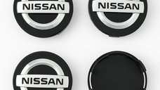 Set 4 Capace Jante Aliaj Nissan – 60mm Negre