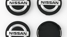 Set 4 Capace Jante Aliaj Nissan – 60mm Negre