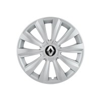 Set 4 capace roti 15 inchi (R15) Delta Gri, Compatibile cu Renault - 1