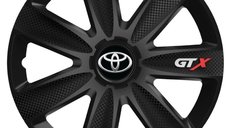 Set 4 Capace Roti GTX Negru Carbon R17, Pentru Toyota