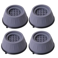 Set 4 suporturi anti-soc pentru masina de spalat IdeallStore, plastic dur, gri inchis - 2