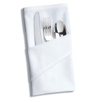 Set 50 Servetele masa Kotonia Home Hotel, 100% bumbac, Ranforce Pakistan, dimensiunea 35x45 cm, alb - 2