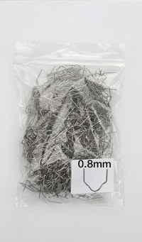 Set 500 bucati capse metalice de intarire pentru aparat sudat plastic, lipit/reparat bara auto, tip A, 0.8mm, otel - 6