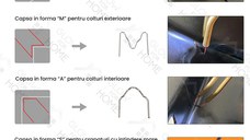 Set 500 bucati capse metalice de intarire pentru aparat sudat plastic, lipit/reparat bara auto, tip A, 0.8mm, otel