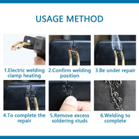 Set 500 Capse Pentru Pistol de Lipit, Reparat si Sudat Plastic, Cleme Model Tip S, 0.8mm, argintiu metalizat - 3