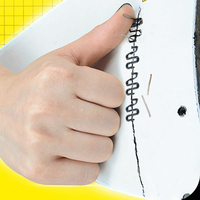 Set 500 Capse Pentru Pistol de Lipit, Reparat si Sudat Plastic, Cleme Model Tip S, 0.8mm, argintiu metalizat - 5