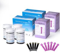 Set 50x Teste si 50x Ace, Rezerve Pentru Glucometru IVD KH100 - 2
