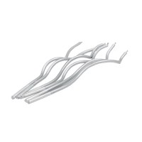 Set 6 lumanari tort curbate argintii Celebright 15.5cm - 1