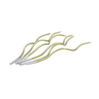 Set 6 lumanari tort curbate aurii Celebright 15.5cm - 2