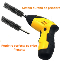 Set 8 perii prindere hexagonala pentru bormasina,alezare,curatare,slefuire si lustruire,indepartarea vopselei si ruginii - 5