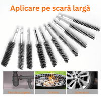 Set 8 perii prindere hexagonala pentru bormasina,alezare,curatare,slefuire si lustruire,indepartarea vopselei si ruginii - 3