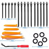 Set 925 piese cu 820 de clipsuri universale si 105 accesorii, GlowforHome, panou de bord, leviere, bureti, bride plastic - 2