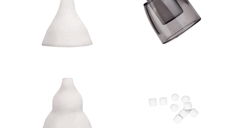 Set accesorii pentru Aspiratorul Nazal IMA Baby, 2 capete albe de silicon, un set de buretei si recipientul de colectare