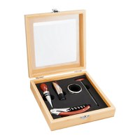 Set accesorii servire vin, 5 piese, cutie bambus, AMBITION Bolero - 5