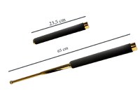 Set baston telescopic 65 cm auriu + pumnal craniu - 4