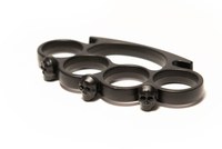 Set baston telescopic 66 cm + box craniu negru - 7