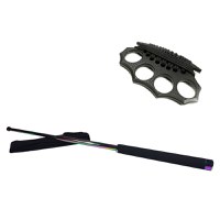 Set baston telescopic 66 cm + box negru model 2017 - 2