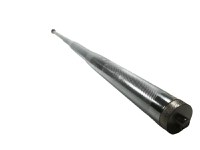 Set baston telescopic din otel, argintiu, 64 cm + box craniu negru - 4
