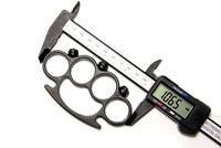 Set baston telescopic din otel, argintiu, 64 cm + box craniu negru - 7