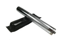 Set baston telescopic din otel, argintiu, 64 cm + box craniu negru - 8