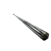 Set baston telescopic din otel, argintiu, 64 cm + pumnal/box craniu argintiu - 6